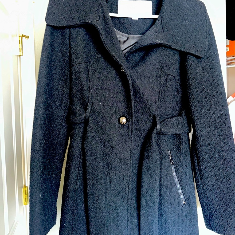 Black Pea Coat Jacket
